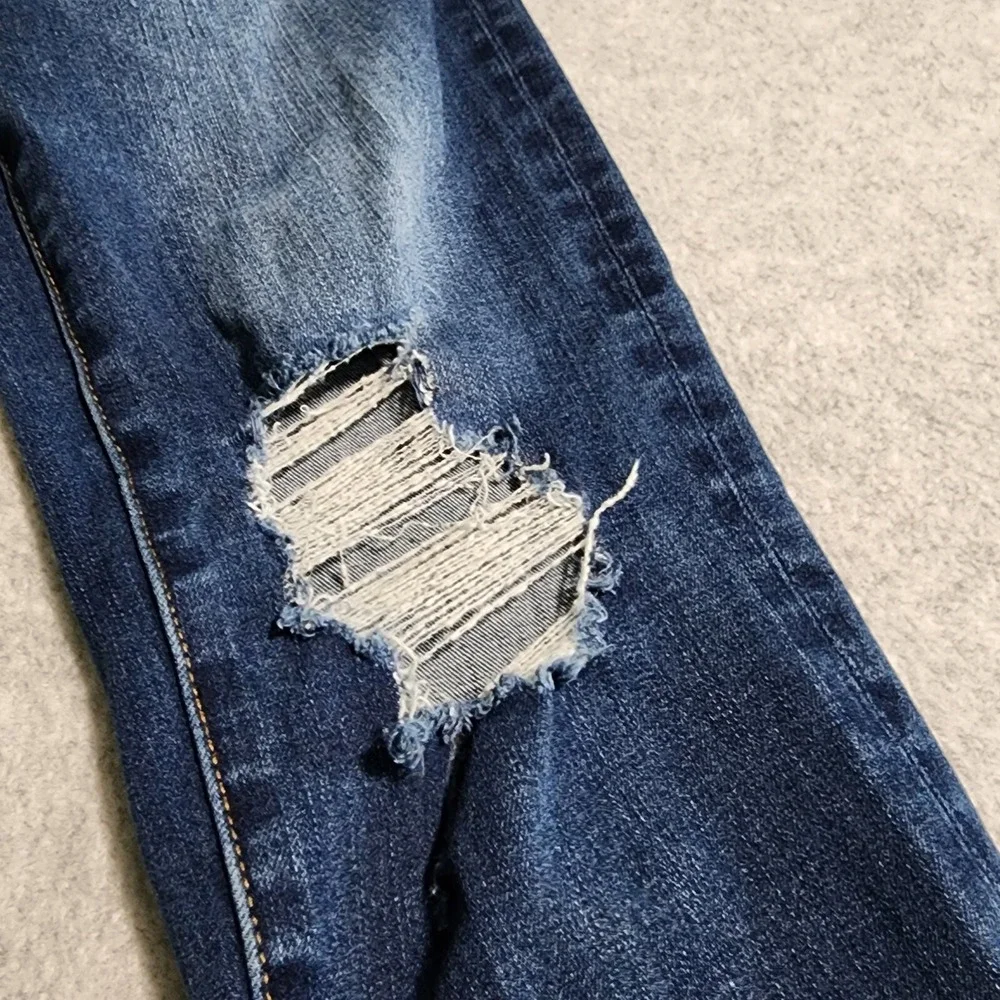 American Eagle Womens Hi-Rise Jegging 360 Next Level Stretch Distressed Size 2L